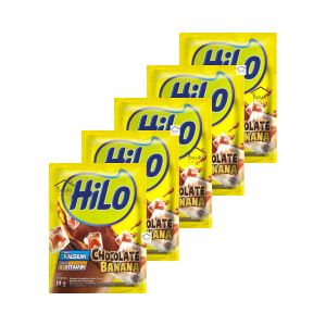 5PCS HiLo Chocolate Banana Minuman Bubuk Susu Coklat Pisang Tinggi Kalsium