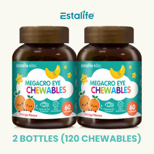 Estalife Kids MegaCro + Lutein Eye Chewables - Blue Light Protection & Myopia Care (60 Tabs)