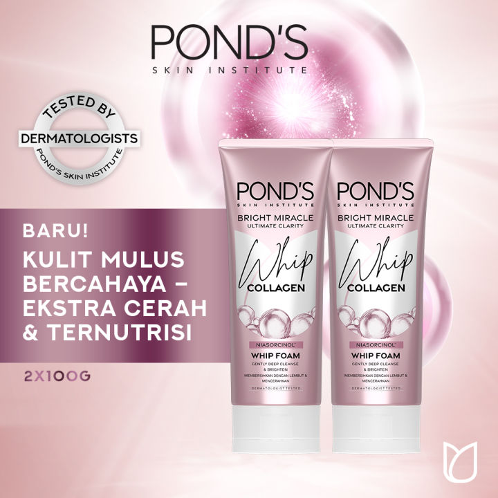 Pond's Bright Miracle Ultimate Clarity Facial Whip Foam 100g x2