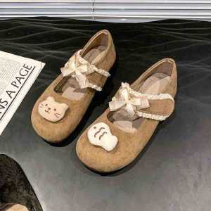 [Free Shipping] Light Luxury Flat Round-Toe Shoes For Women New Spring And Summer Styles Gentle And Versatile With Dresses