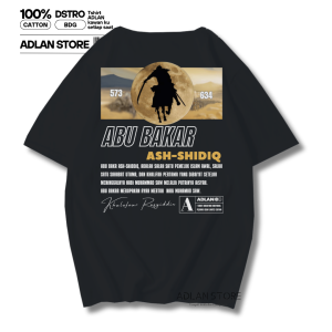 Adlan Baju Kaos Abu Bakar Ashidiq Terbaru Tshirt Dakwah Islami Motivasi Remaja Dewasa Santri Pesantren
