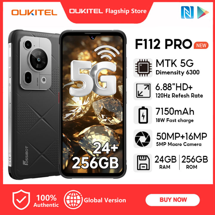 [LOCAL STOCK] OUKITEL Fossibot F112 PRO 5G Handphone 24GB+256GB 6 ...