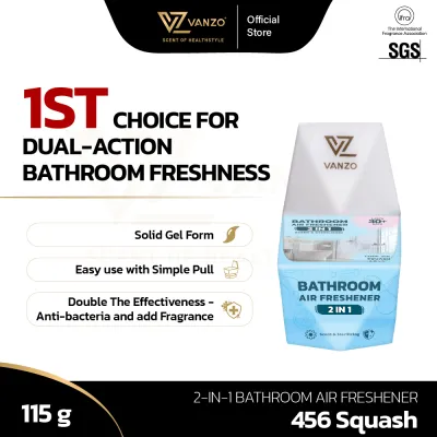 VANZO 2-IN-1 Bathroom Air Freshener - Code 454 Classic Blossom (115g)