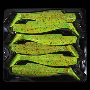 T Tail Worm Soft Fishing Lure TPR Soft Bait Paddle Tail Swimbait for Bass Trout Shad Carp Fishing
