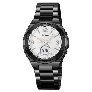 SKMEI 2310 Jam Tangan Pria Analog-Digital Stainless World Time Dual Time Tahan air