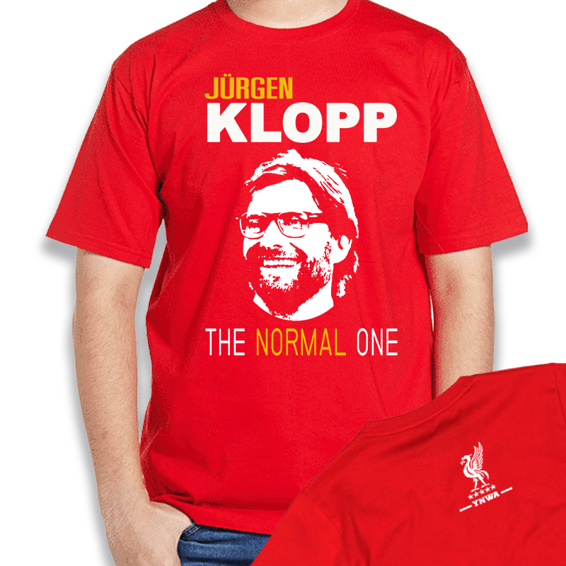 เสื้อยืดคอกลม เสื้อยืด ลิเวอร์พูลแฟนคลับ Jurgen Klopp  - Liverpool FC Jurgen Klopp
