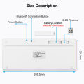 GOOJODOQ Bluetooth Wireless Keyboard 2021 3 pcs Bluetooth 5.0 and 2.4G Connect 4 Devices Same Time For Macbook Laptop iPhone iPad Android. 