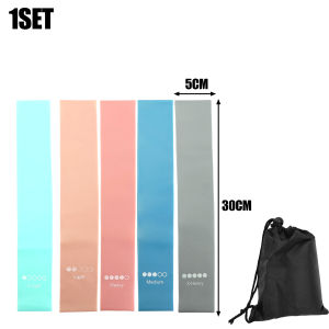 ชุดออกกำลังกายเต็มรูปแบบยางออกกำลังกายยืดได้มีหลายระดับต้านทานสำหรับการฝึกความแข็งแรงของโยคะอุปกรณ์ออกกำลังกายแบบพกพา