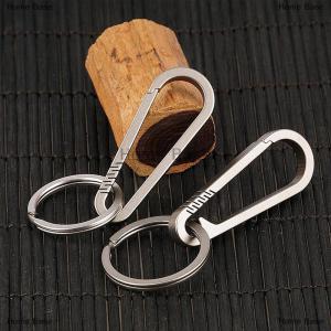 [COD] Home Base 1PCS Titanium Alloy Keychain Tiranium Buckle Key Ring Car Accessories Titanium Buckles Outdoor Tool
