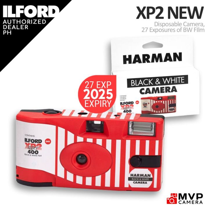 ILFORD XP2 Disposable Camera 135 35mm Black and White Film Super