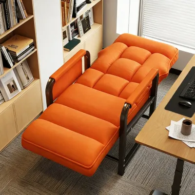 Folding Sofa Bed For Adults Heavy Duty Lazy Sofa Reclining Chair Single Office Sleeping Nap Bed Folding Arm Chair Carbon Steel Folding Bed Portable Bed