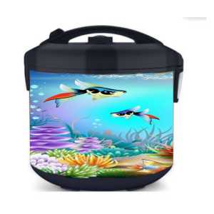 Stiker Kulkas 1 Pintu /Kulkas 2 pintu/Kompor/ Mesin Cuci / Ricecoker Motip Ikan ( COD ) Flaystar Store