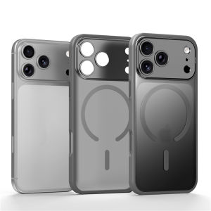 Full Protection Camera Bezel Frame Matte c Case For iPhone 18Pro 17Pro Max 16Pro For Magsafe Translucent Armor Cover