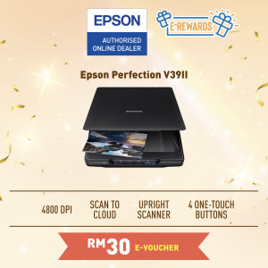 Epson Perfection V39II / v39 ii (Replacement of V39) Flatbed Scanner Scanner Photo and Document Scanner
