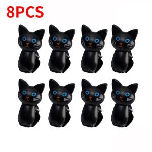 2/16Pcs Cute Cat Plastic Clips Laundry Hanging Clothes Pins Beach Towel Snacks Sealing Clip Household Multifunctional Storage Tool