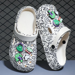 New Style Closed-Toe Slippers For Women Outdoor Perforated Shoes Summer Thick-Soled Height-Increasing Beach Sandals For Men
