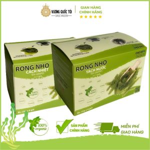 Rong Nho Tách Nước - Vương Quốc Tỏi - Hộp 6x25g 100% thiên nhiên không sử dụng chất bảo quản Thực phẩm cho sức khoẻ công nghệ tách nước Nhật Bản