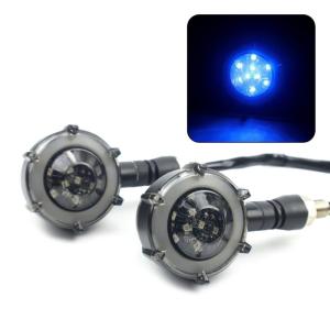 Motorcycle LED Lights with Clear Lenses: Rear Position Turn Signal/Blinker Running and Brake Light Indicators1 Pair