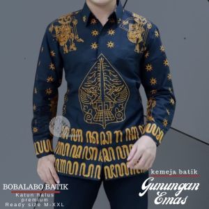 Baju Batik Laki-Laki | Kemeja Batik Pria Lengan Panjang | Batik Katun Lapis Furing Premium