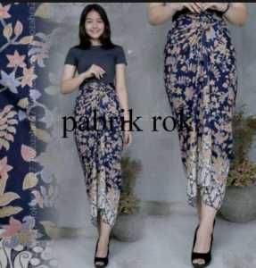 Rok Lilit Bawahan Kebaya Modern Batik Serut Rok Wanita Remaja Pesta Kondangan-e.a.p grosir