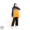 Setelan Olahraga Wanita Baju Senam Muslim Hijab Friendly Lengan Panjang 1 Set Pakaian Terbaru Ukuran L XL XXL Jumbo. 