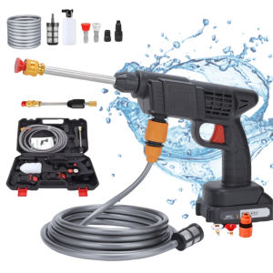 Portable 26Bar 21V Cordless Pressure Washer for Car and Garden with Rechargeable Foam Spray
