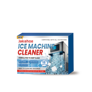 Jakehoe 12pcs Ice Maker Cleaning Tablets-Compatible with All Ice Machines Easy-to-Use Ice Cube Cleaner for Home UseHome Appliance Care
