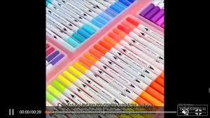 Dual Brush Marker Pens Watercolor Brush Pen Colors Marker Pens Painting Drawing Art Supplies