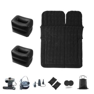 2 In 1 Waterproof SUV Ready Travel Air Bed Mattress Shockproof Base 30x20cm Compact Storage High Density PVC For Campers