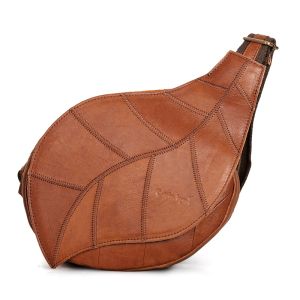 Cobbler Legend Genuine Leather Women’s Bag Designer Luxury Leaf Shape Shoulder Bags