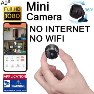 Camera CCTV A9 chính hãng kết nối với điện thoại 1080P Ultra HD không cần internet không cần wifi có tầm nhìn ban đêm và 360 độ. ° Camera an ninh hồng