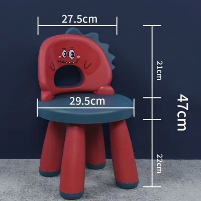 Kids Study Chair Children Seat Backrest Anti Slip Cartoon Plastic Nursery Home Learning Kerusi Budak