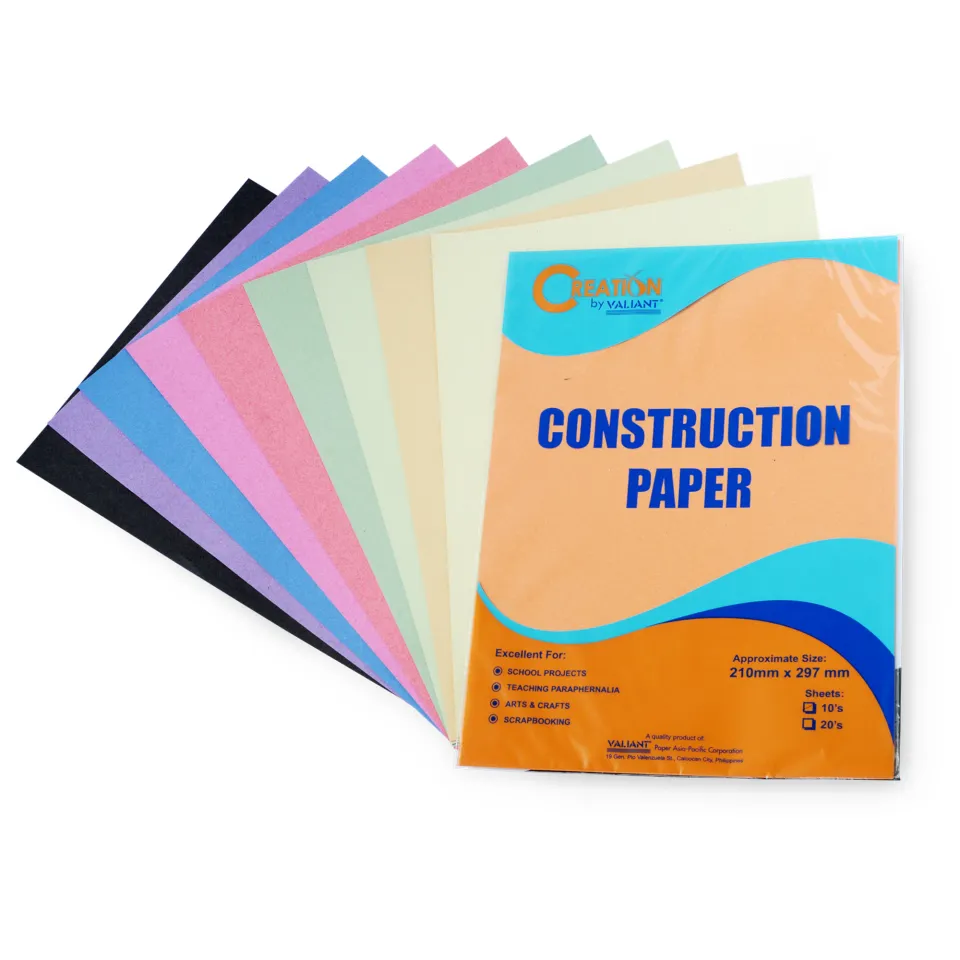 Construction Paper - Assorted 20's/short