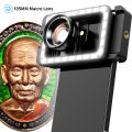 เลนส์มือถือ เลนส์มาโคร Max Macro 105 mm ซูมถ่ายพระเครื่อง คิ้ว ขนตา เล็บมือ ดอกไม้ แมลง ถ่ายวิดีโอได้. 