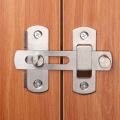 Stainless Steel Door Hasp Latch Lock Sliding Door Window Cabinet Fitting Room Stainless Steel Safety Pack lock Clasp. 