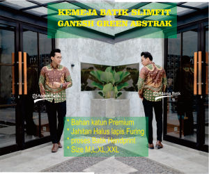 KEMEJA BATIK PRIA LENGAN PANJANG LAPIS FURING