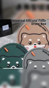 Silicone Floor Drain Cover Cat Shape Anti-Odor Drain Stopper for Bathroom Kitchen Universal Sewer Insect Proof Backflow Preventer