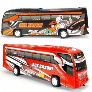 Mainan bis basuri bisa menyala lampu & telolet / bis basuri viral BUS BASURI OM TELOLET OM BP 19 SNI