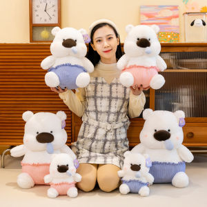 Snotty bear plushie cute teddy bear plush toy doll bed pillow comfort sleep doll kid birthday gift