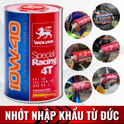 QUÀ VIP TỪ 300K - Dầu nhớt Wolver 10W40 SN (2024) - Wolver 10W40 - Special 10W40 - Racing 10W40