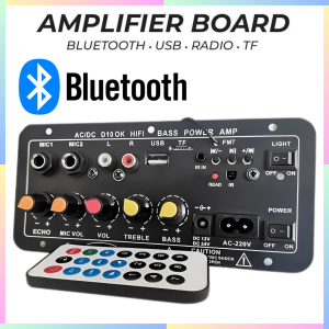 FAST DELIVERY TaffSTUDIO Amplifier Bluetooth Papan Audio Karaoke Full Bass with Digital Screen