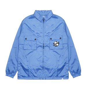 Jaket Casual Kerah Overshirt Jacket - Work Jaket Biru Muda