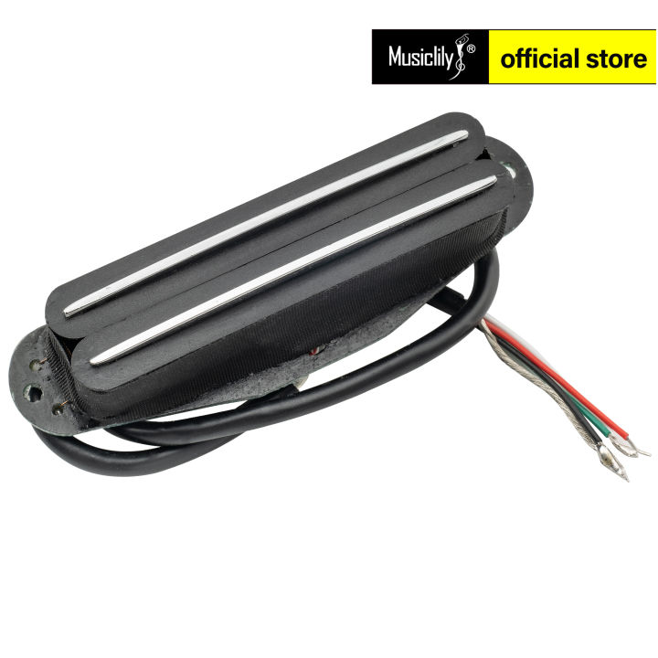 Hot Rails Guitar Pickup For Strat/Squier - Dual Coil Humbucker Size, Coil-Split Ready, 12 Colors Available