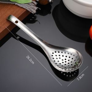 Muỗng Cán Cong Inox Muỗng Múc Canh Inox Cán Cong Trơn Đa Năng Bền Đẹp Tiện Lợi BAUHO