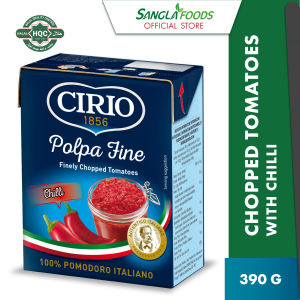 Cirio Polpa Fine (Chopped Tomatoes) Chili 390g Halal Certified