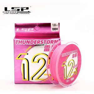 LSP Thunderstorm 12X PE Fishing Line Braided 12 Strands 100/150m Multifilament Line Linhas Pesca For Sea Freshwater2026