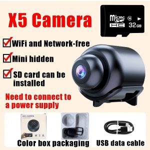 🔥Original Genuine 🔥X5 small cctv camera connect cellphone 1080P Ultra HD no need internet no need wifi with Night Vision with 360°panoramic Infrared Security Camera Motion Detection HD cctv camera