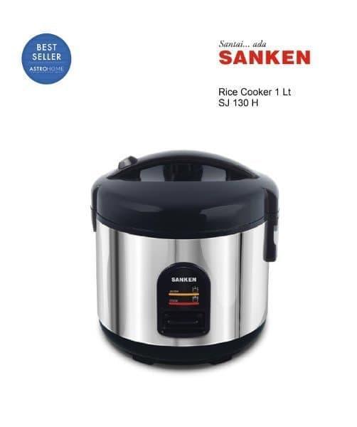Sanken Magic Com Rice Cooker 1Liter Stainless SJ130H SJ130H SJ 130H