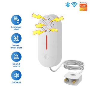 SMATRUL Tuya Smart Wifi Leak Sensor Water Leakage Detector Flood Alert For Home Overflow Security App Alarm Sound Life