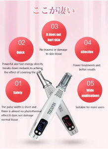 Portable Mini Laser Picosecond Pen Freckle Tatto Removal Mole Dark Spot Pigment Acne Treatment Beauty Pen Red Blue Light Beauty Care Device